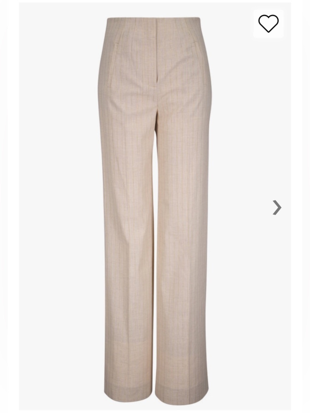 VERONICA BEARD Jude Off White Wide Leg Pant size 10